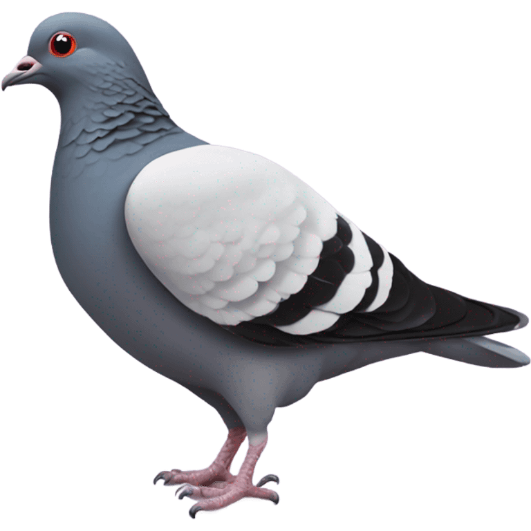 Pigeon with hearts emoji