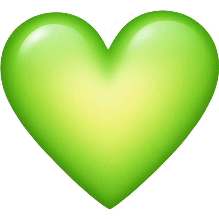 Yellow-green heart emoji