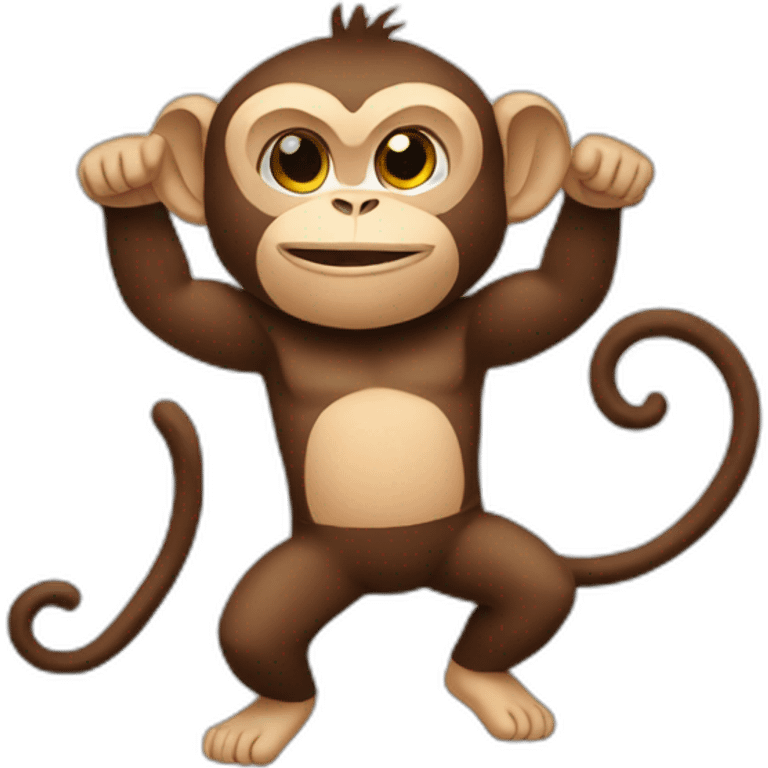 monkey fitness emoji