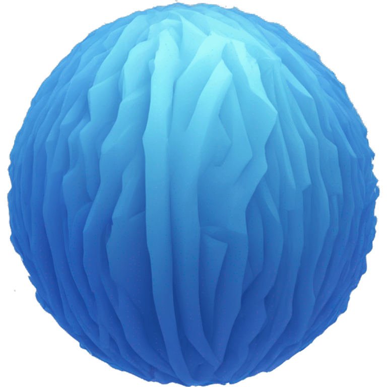 blue sphere emitting geometrical waves emoji