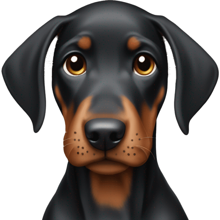 Doberman puppy emoji