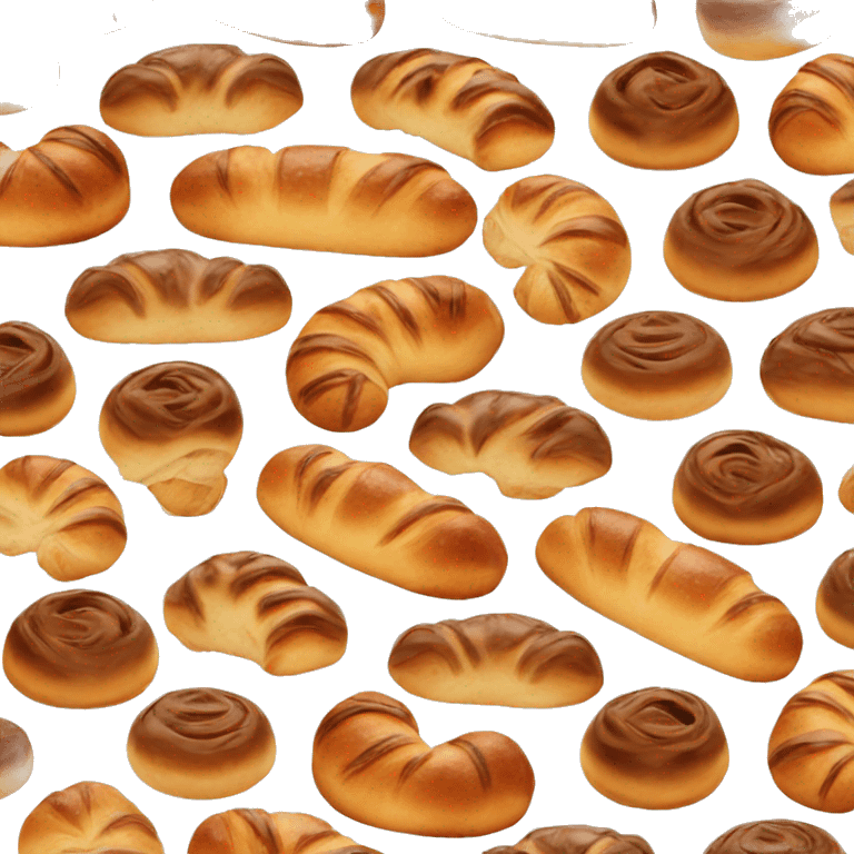 French pain au chocolat emoji