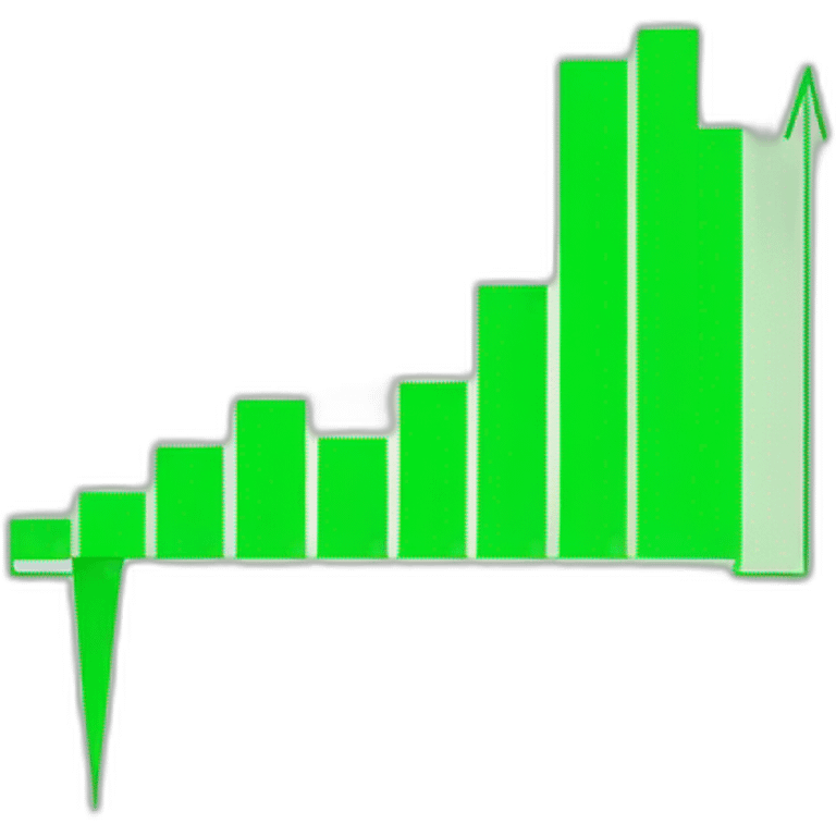 chart increasing with green line emoji