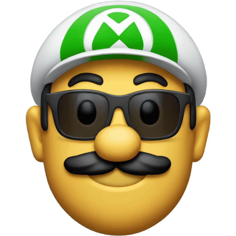 Mario with sunglasses emoji