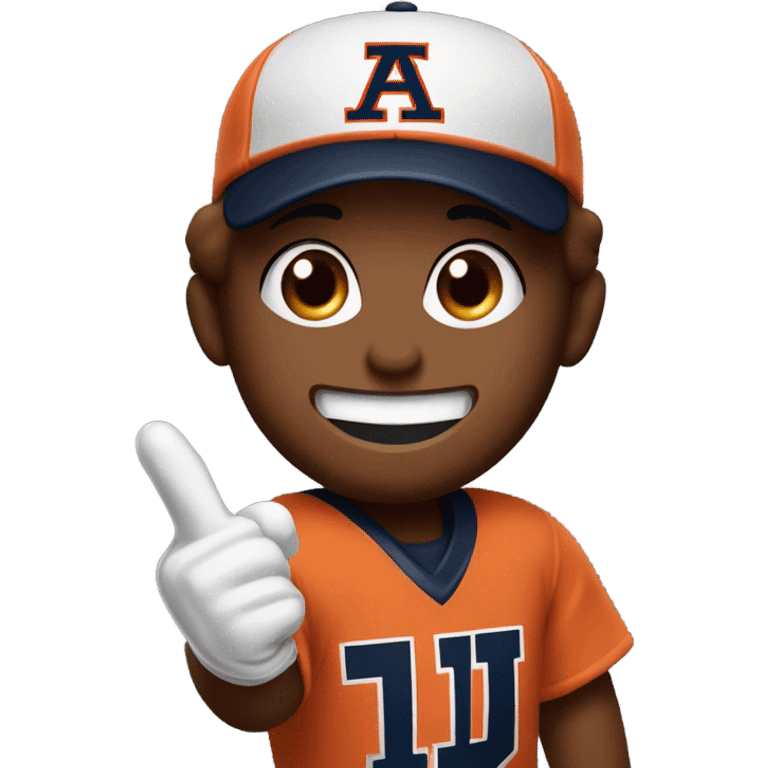 Auburn University super sports fan emoji