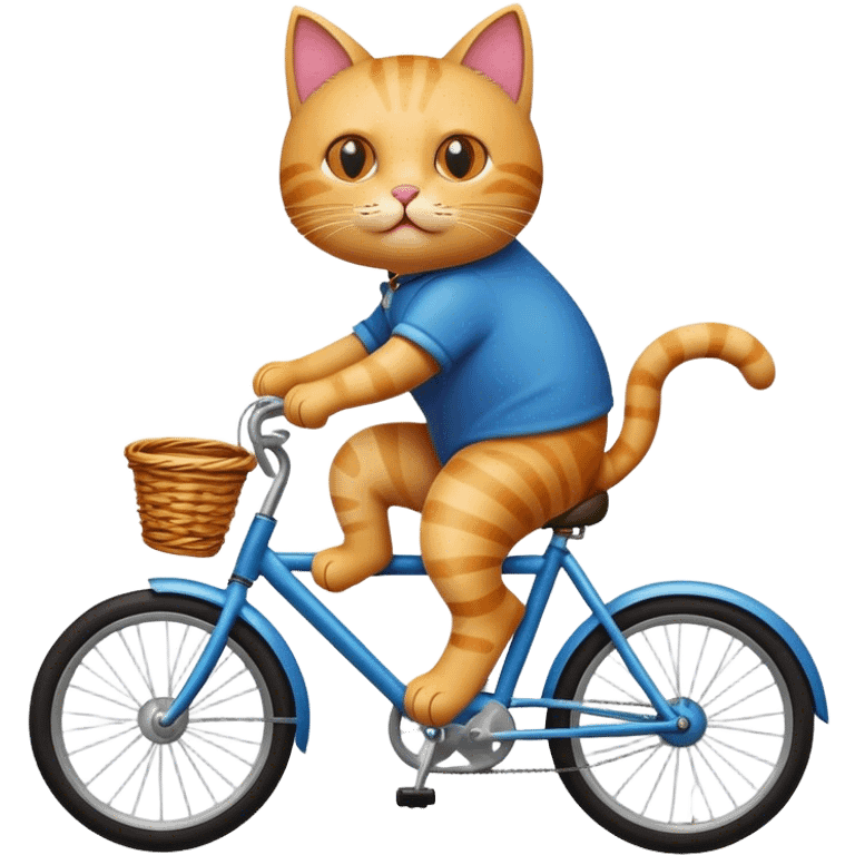 cat riding a bike emoji