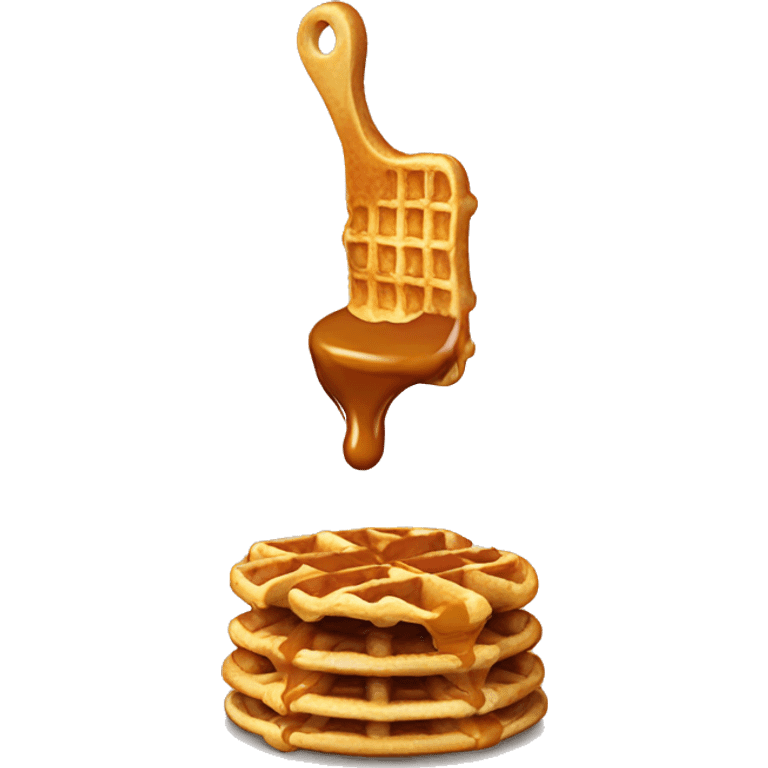 Caramel waffles  emoji