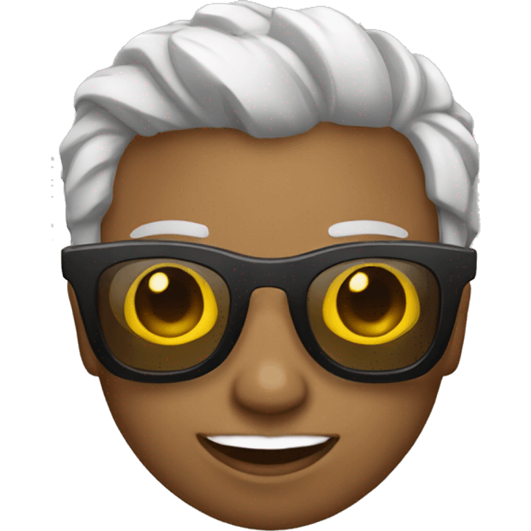 africano con gafas de sol emoji