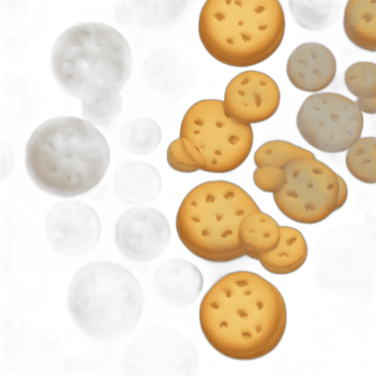 round milk biscuit emoji