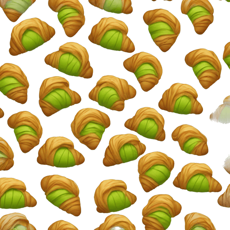 matcha croissant  emoji