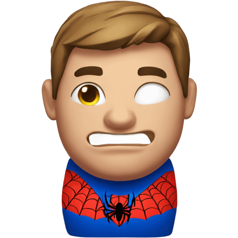 Fat spider man emoji