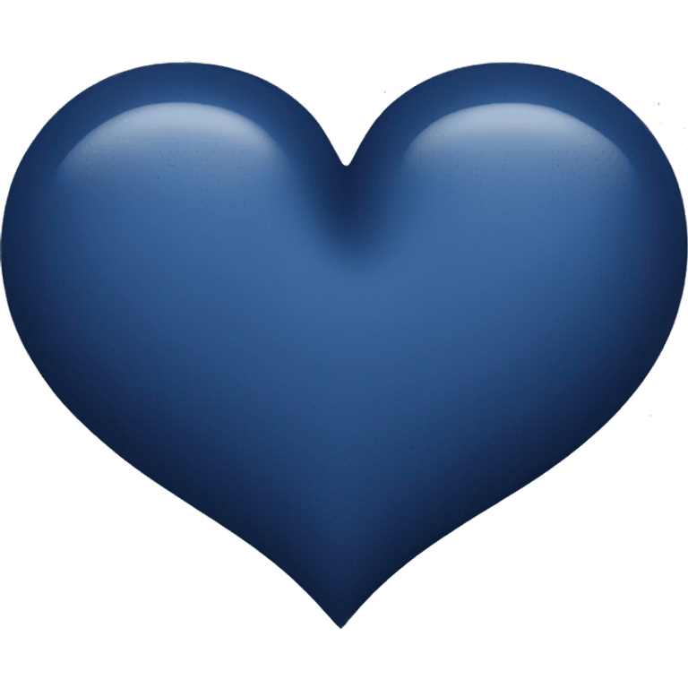 navy blue heart emoji