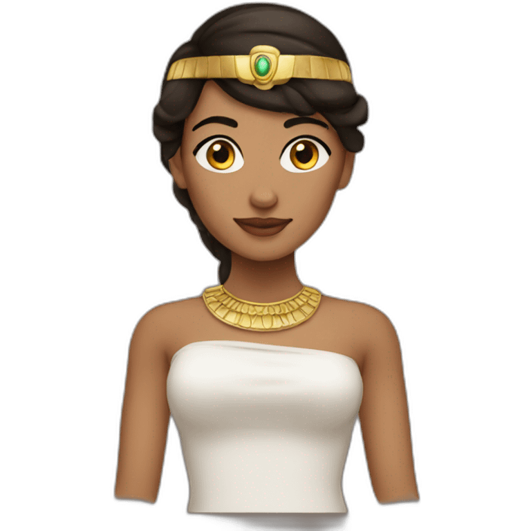 Egyptian woman brunette emoji