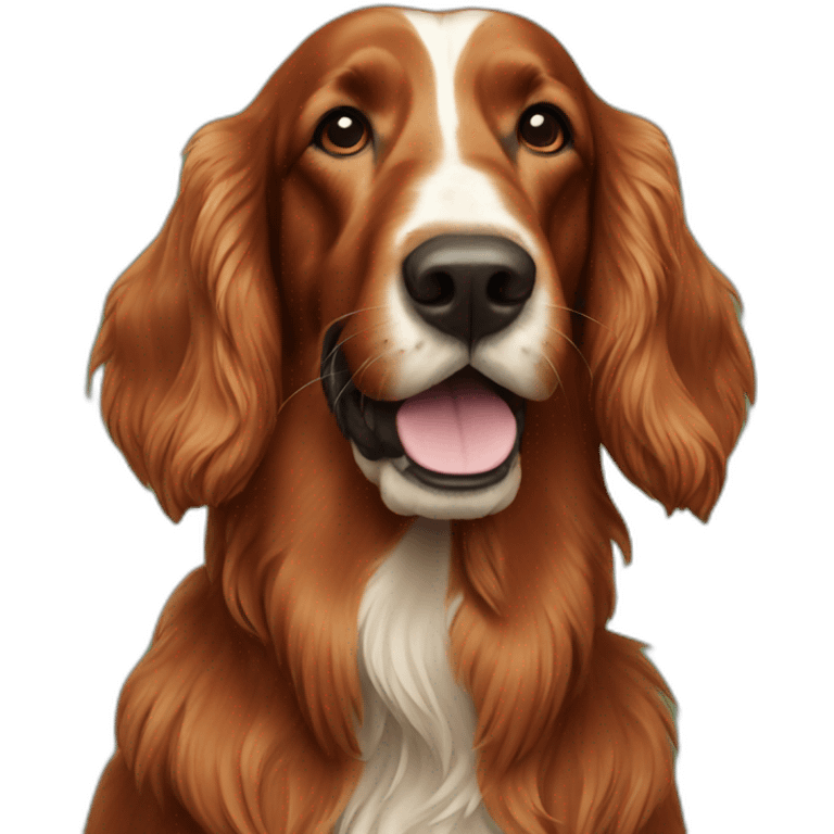 irish setter celebrating emoji