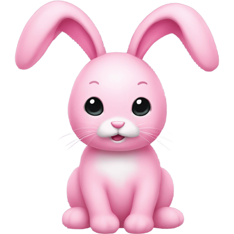 pink bunnny stuffed animal emoji