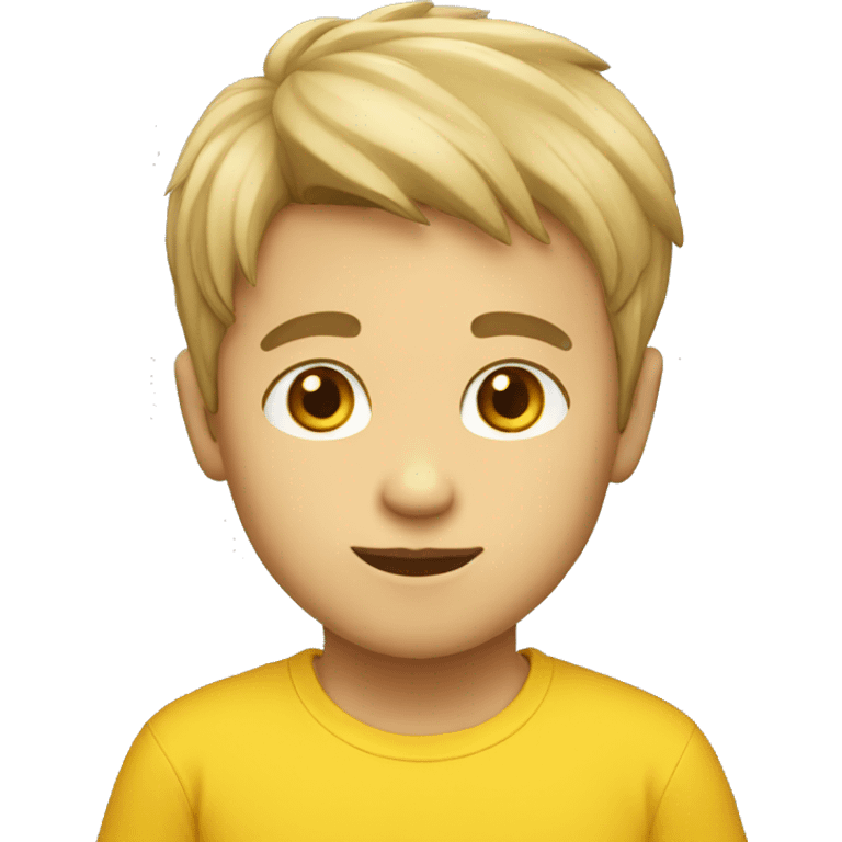 boy yellow shirt emoji