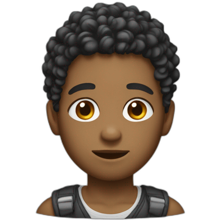 Takwando boy with low fade curly hair  emoji