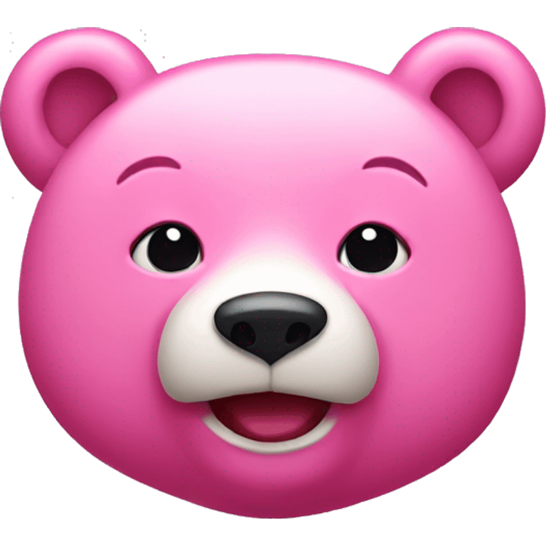 Pink bear  emoji