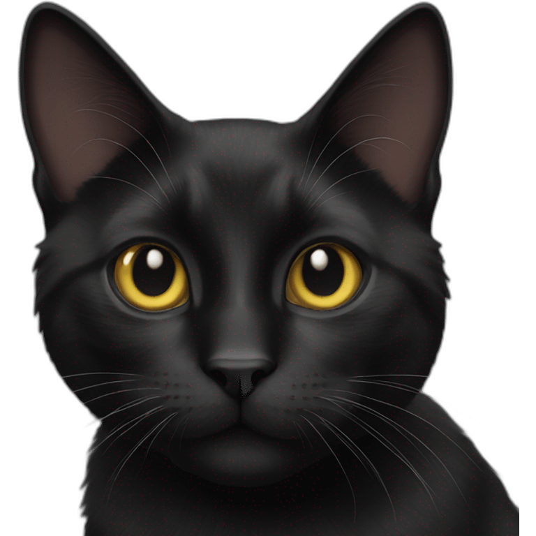 Black cat named molly emoji