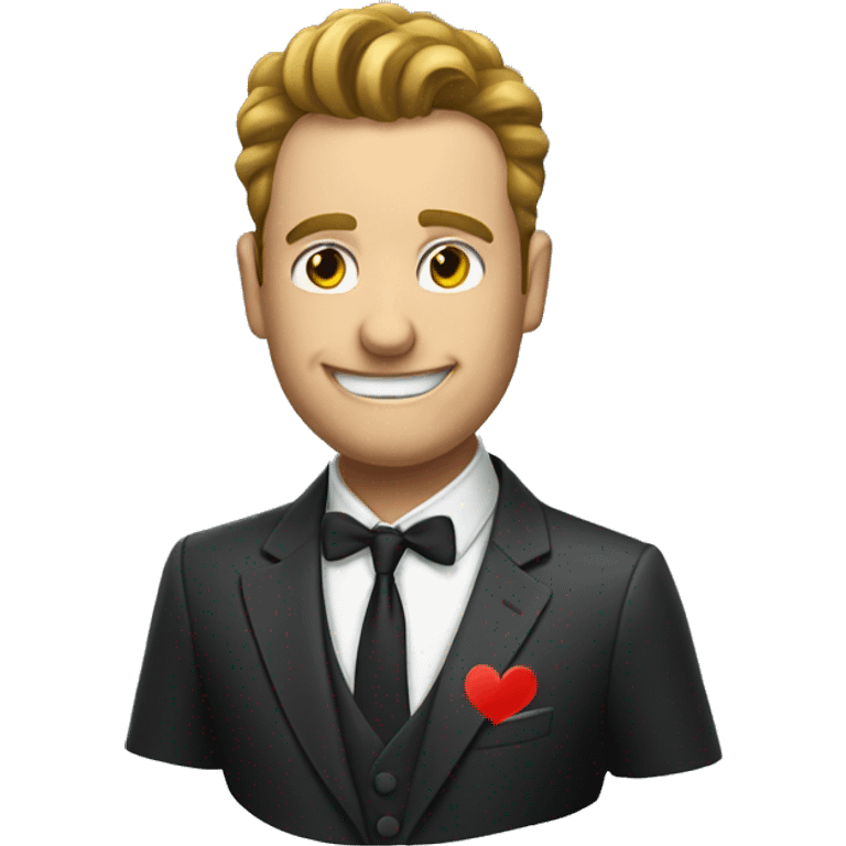 guy in suit play poker  emoji