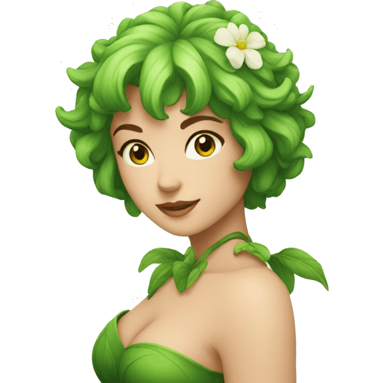 fiore verde emoji