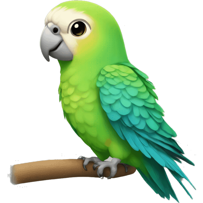 parakeet happy emoji