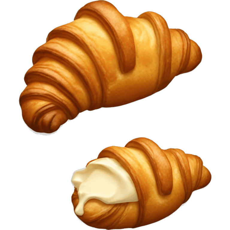 Croissant with nutela  emoji