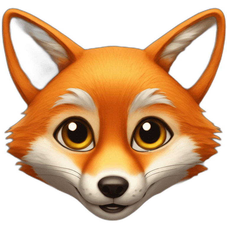 fox with huge eyes emoji