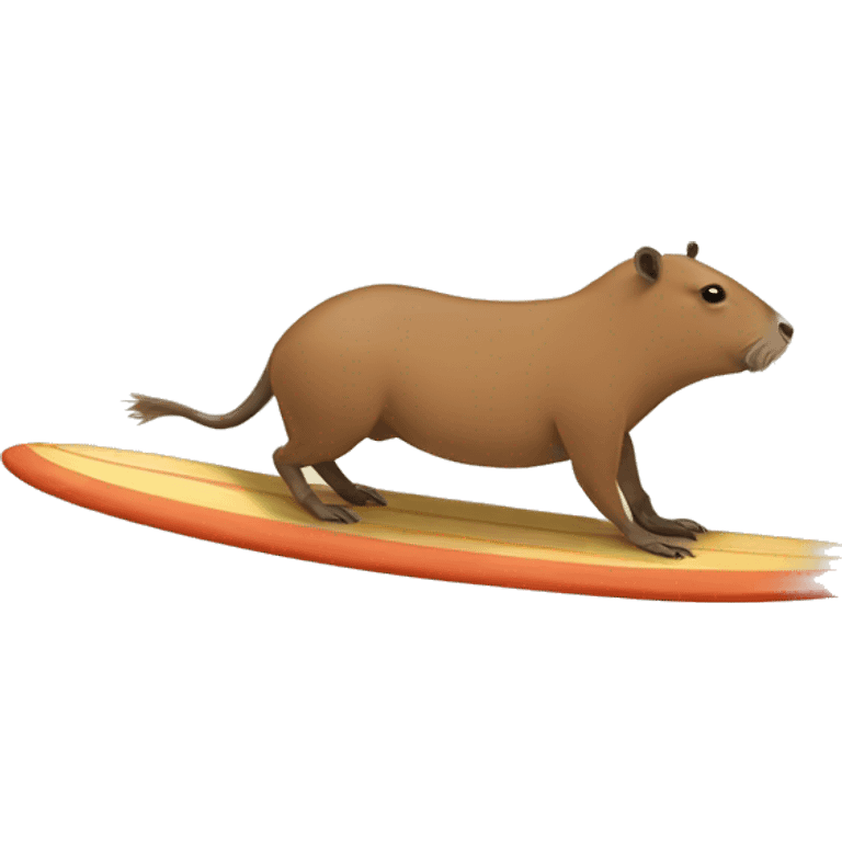 make a surfing capybara emoji