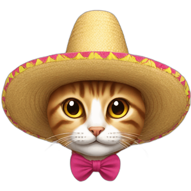 Cat sombrero emoji