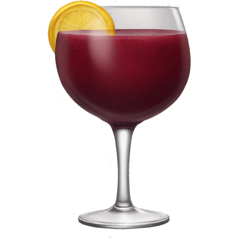 Sangria glass burgundy ￼ emoji