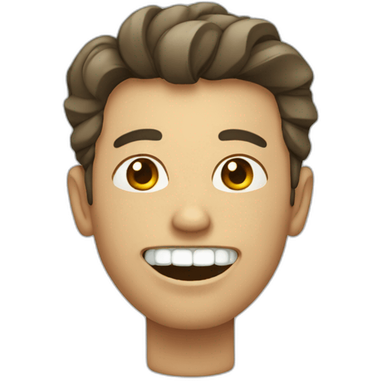 man with misaligned teeth emoji