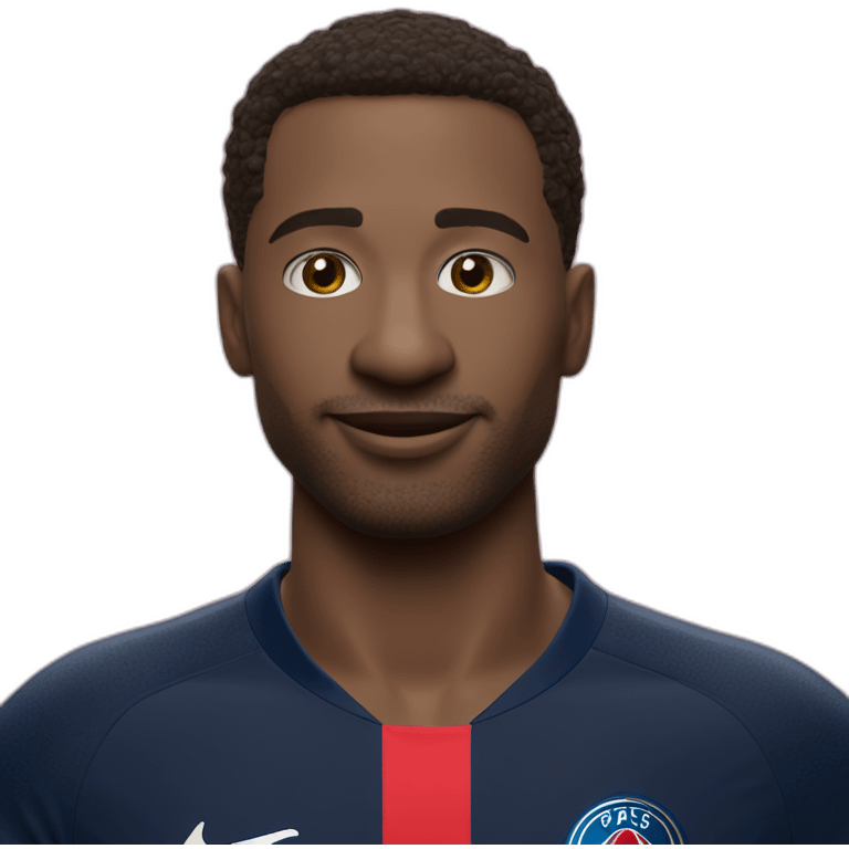 Kermit avec un maillot du psg emoji