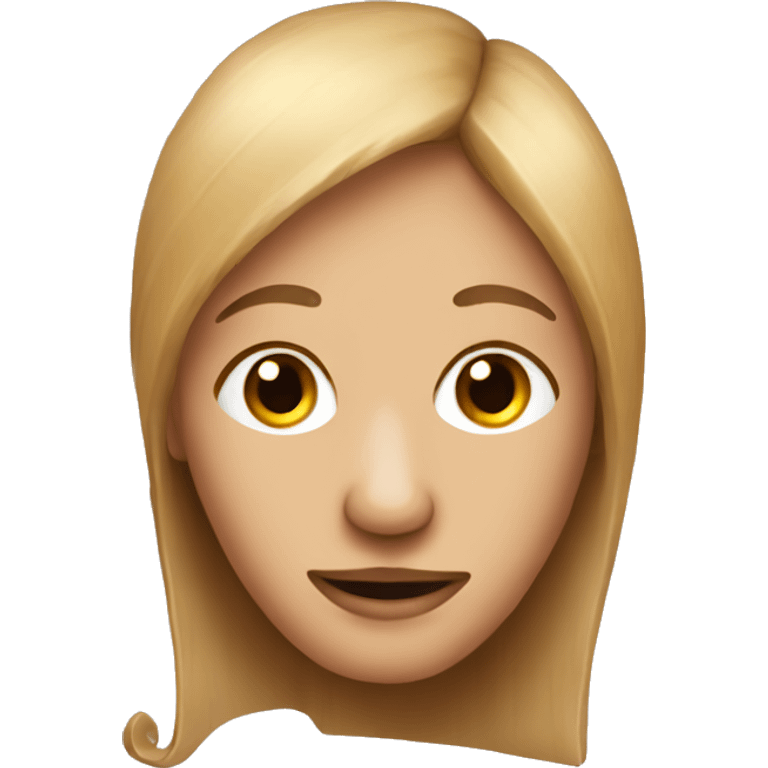 Wooden doll with a long wooden nose emoji