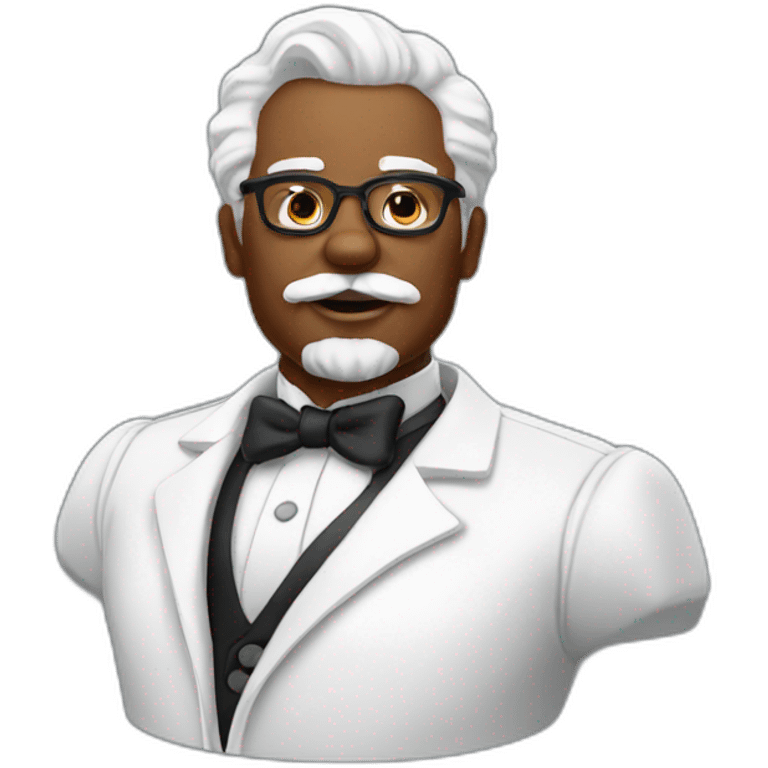 black colonel sanders emoji