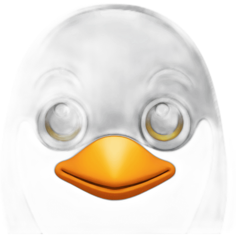 Penguin funny face  emoji