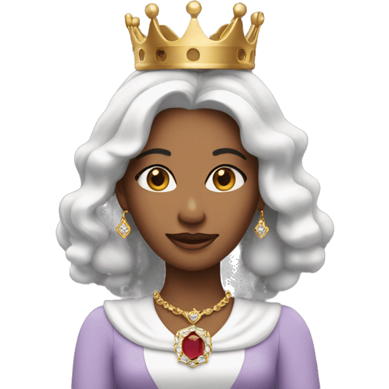 Queen wearing a ring emoji