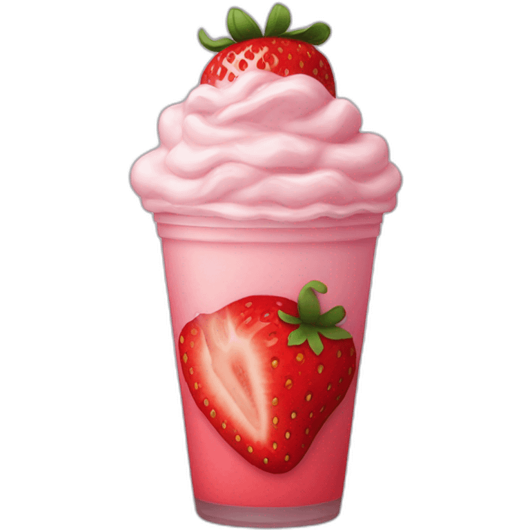 Strawberry frape  emoji