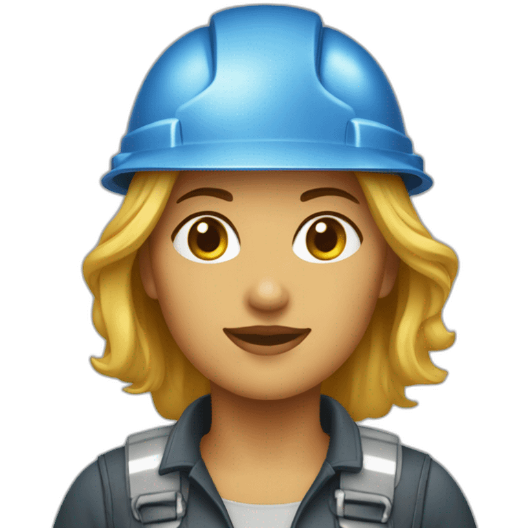 Femme travaux publics emoji