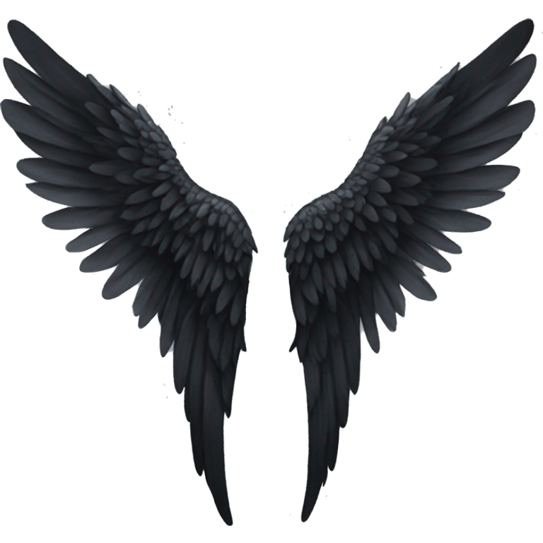 black angel wings emoji