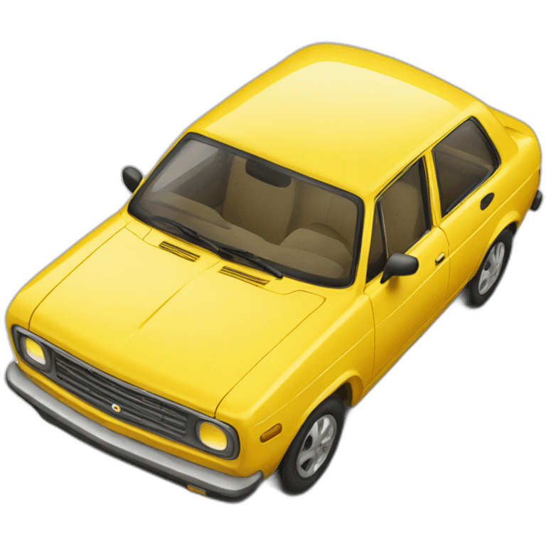 Yellow car emoji