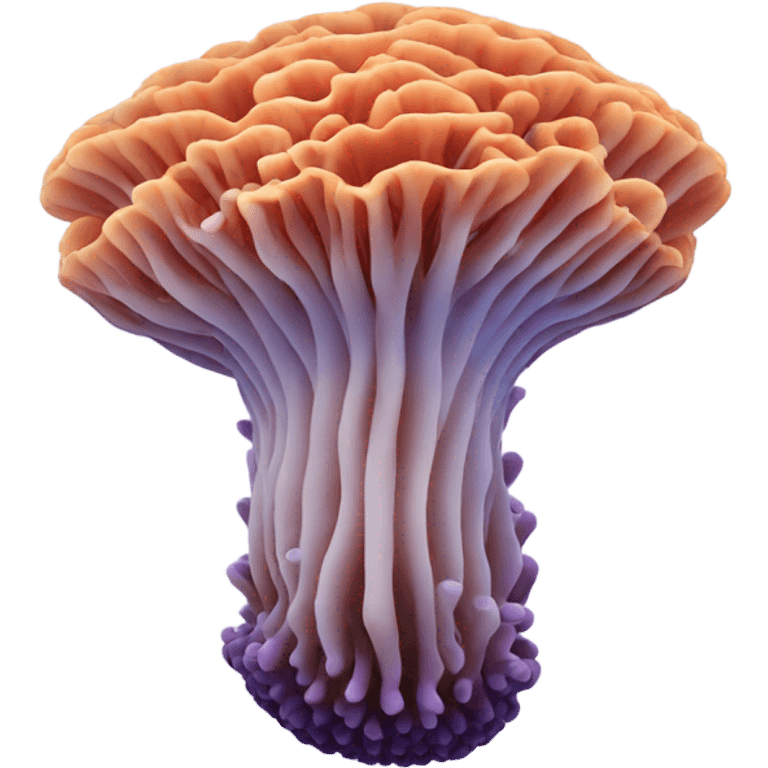 Mushroom coral emoji