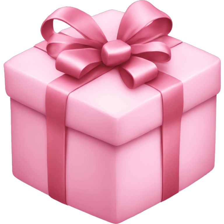 A light pink Christmas gift emoji