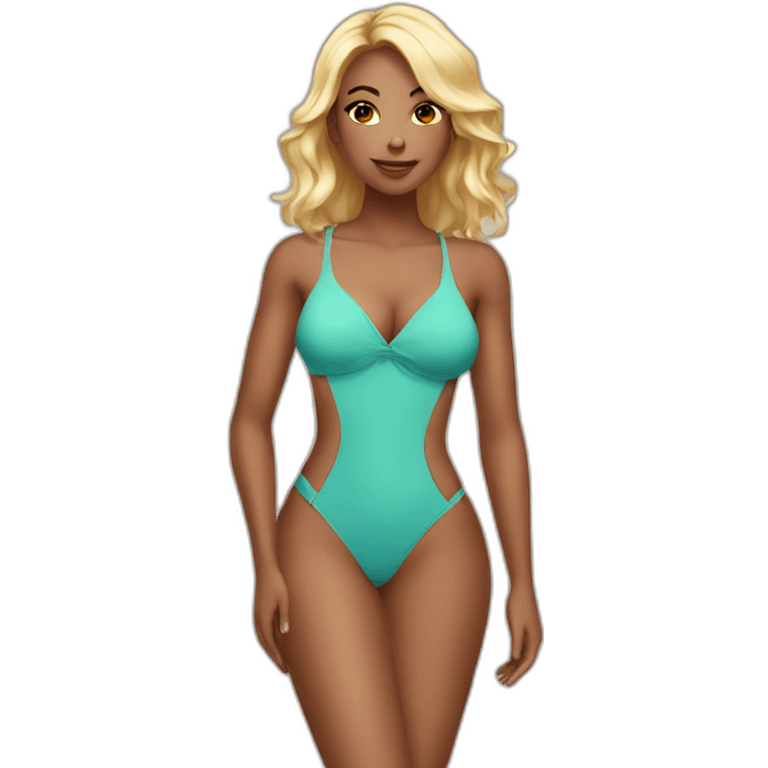 sexy chic in swimsuit emoji