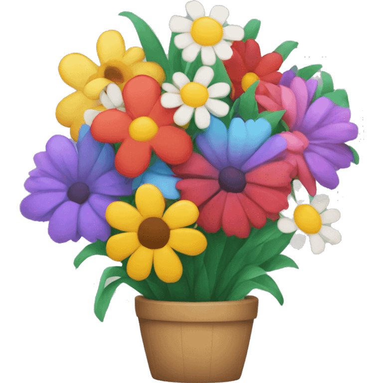 Colorful flower bouquet  emoji