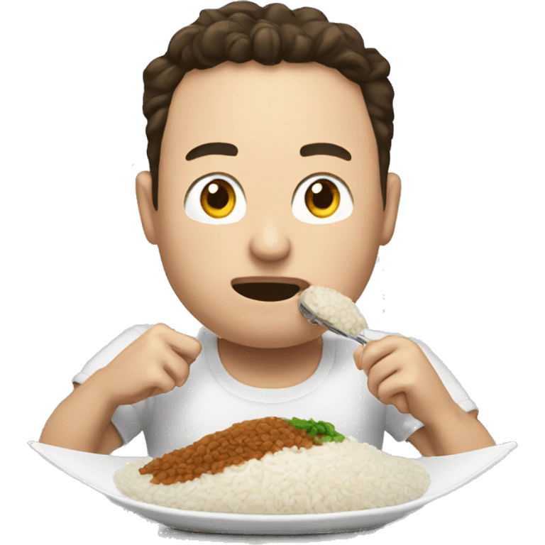 elonmusk eat rice  emoji