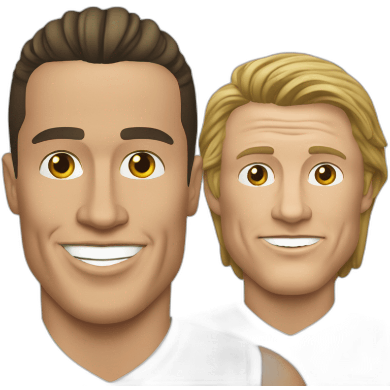 Cristiano Ronaldo avec Depardieu emoji