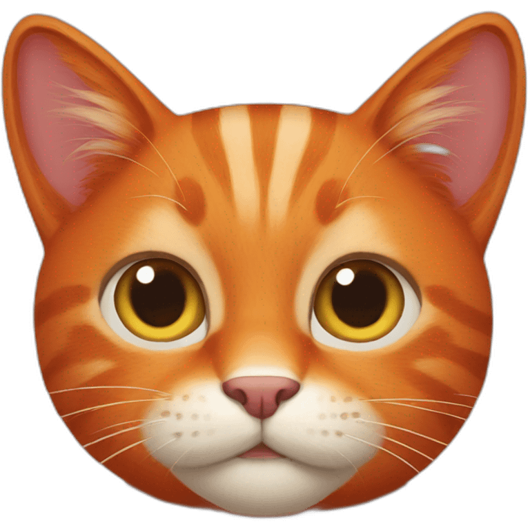 red cat emoji