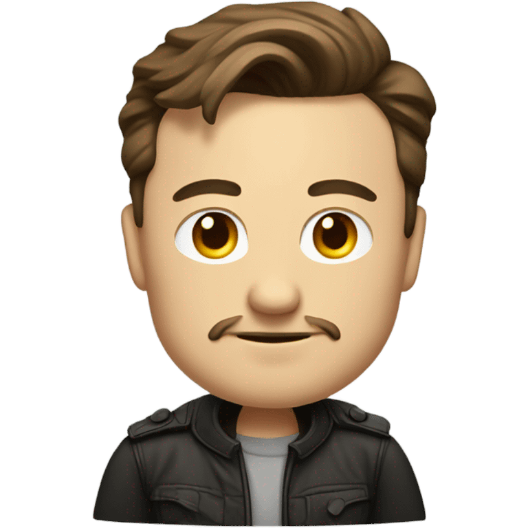 Elon musk tiny mustache emoji