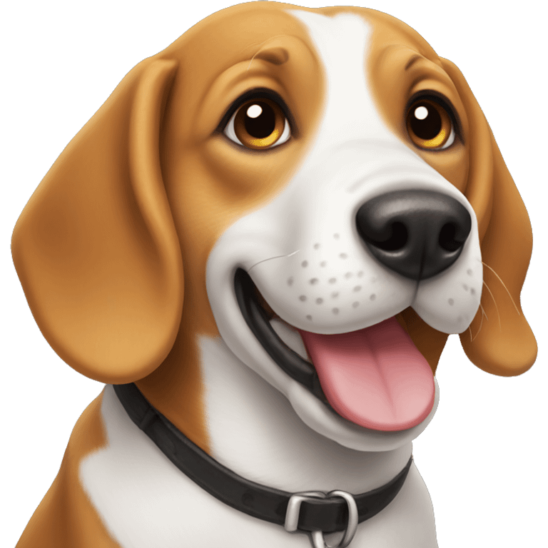 Happy beagle  emoji